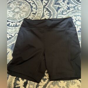 PINK Victoria's Secret Black Bike Shorts with Elastic Waistband